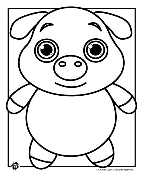 cute pig coloring page woo jr kids activities childrens publishing