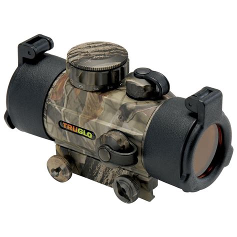 truglo traditional dual color red dot sight  mm  color ap hardwoods green