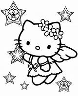 Kitty Hello Angel Topcoloringpages sketch template