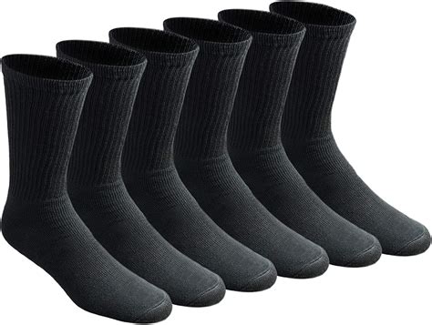 Dickies Mens All Purpose Cushion Crew Socks 6 12 Packs