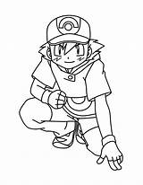 Pokemon Advanced Coloring Pages Trainers Tv Series Humans sketch template