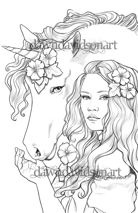 Coloring Pages For Adults Best Friends Unicorn Colouring Etsy Australia