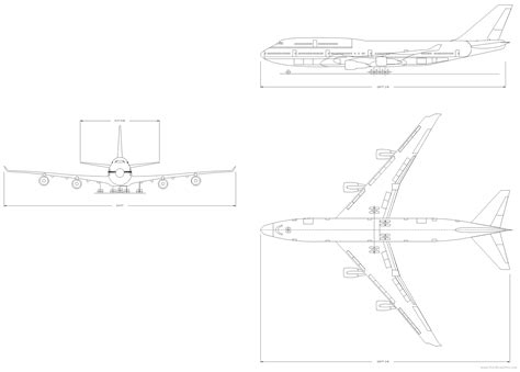 boeing   blueprints  outlines