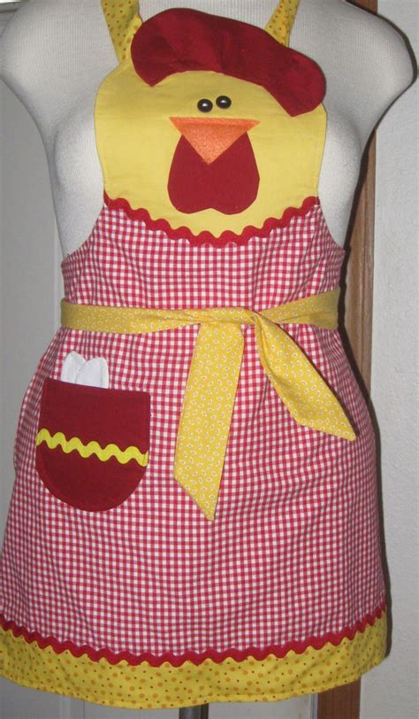 daughter chicken apron  located  etsy fabricheckscom chicken