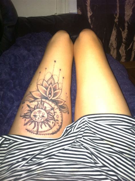 probably my favourite tattoo large thigh price hippy
