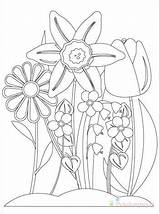 Wiosenne Kwiaty Kolorowanki Wydrukowania sketch template