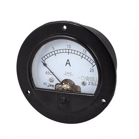pc dc   analog ammeter panel amp current meter  diameter mm   dc