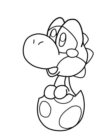 printable yoshi coloring pages print color craft