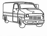 Furgone Camionnette Coloriages Printmania sketch template