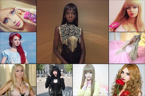 real life barbie duckie thot and 9 other living dolls