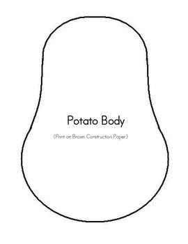 senses  potato head craftivity   cub literacy tpt