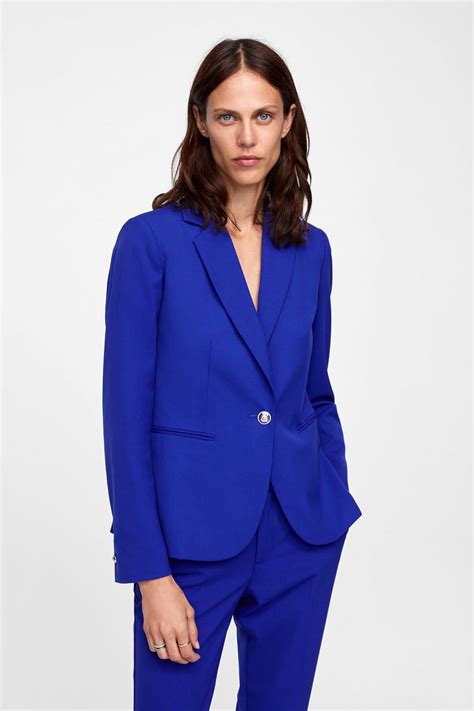 fashion addict cobalt blue bonprix work suit blue blazer outfit women blazer outfit casual