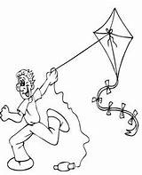Sankranti Makar Pages Coloring Open Kite Drawing sketch template