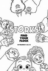 Storks Coloring Pages Movie Printable Kids Warner Bros Print Movies Sheets Colouring Ecoloringpage Activity Color Choose Board Animation sketch template
