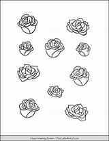 Crowning May Coloring Roses Comment Add Catholic sketch template
