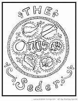 Passover Coloring Pages Seder Plate Printable Haggadah Jewish Messianic Adults Happy Crafts Drawing Holy Kids Colouring Shalom Living Color Toddlers sketch template