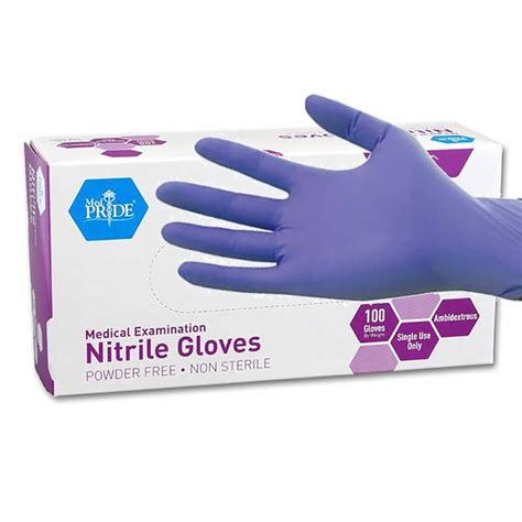medpride powder  nitrile exam gloves medium box buy