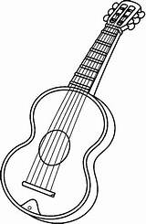 Guitarras Instrumentos Musicales Guitar Tambor Arpa Paracolorear Compartan Disfrute Niñas Pretende Motivo sketch template