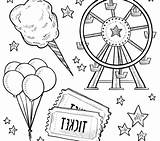 Carnival Coloring Pages Animals Food Color Getcolorings Magic sketch template