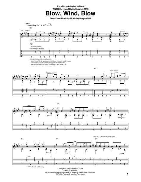 Blow Wind Blow By Rory Gallagher Guitar Tab Guitar Instructor