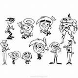 Fairly Oddparents Cosmo Wanda Xcolorings Timmy Poof 850px sketch template