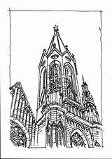 Cathedral Cologne Catedral Sé sketch template