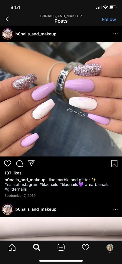 purple nails beauty finger nails ongles beauty illustration nail
