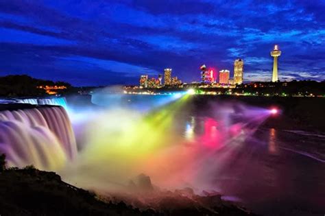 World Visits Welcome To Niagara Falls Colorful View In