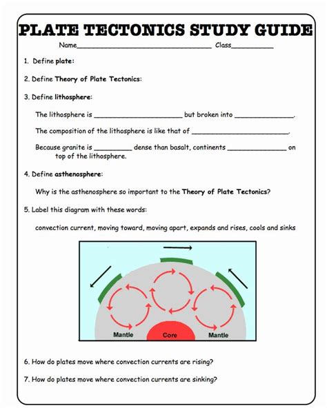 plate tectonics worksheet answers inspirational worksheet plate