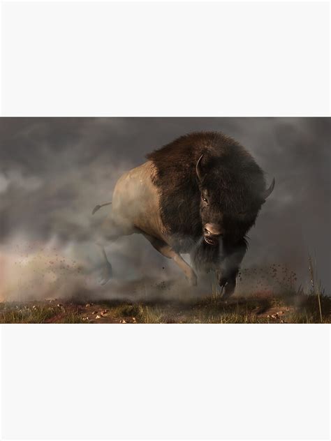 charging buffalo art print  sale  danieleskridge redbubble