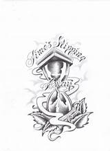 Hourglass Tattoos Slipping Draw Tattoodaze sketch template