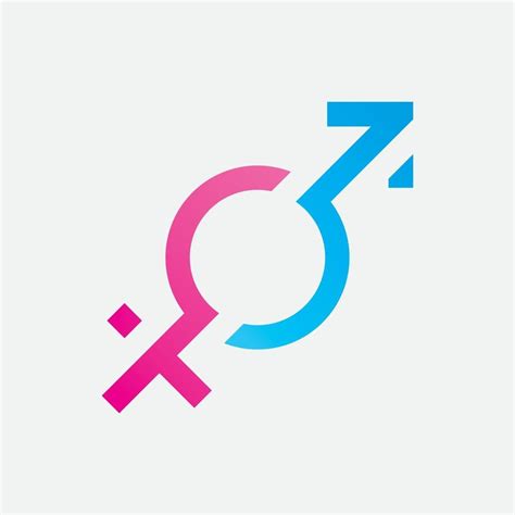 Logotipo De Símbolo De Género De Sexo E Igualdad De Hombres Y Mujeres