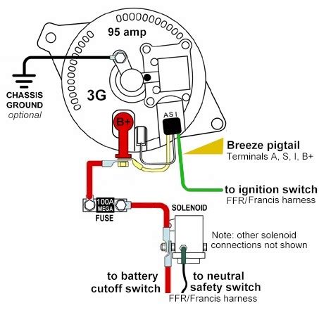suggested wiring diagram alternator field disconnect circuit wiring