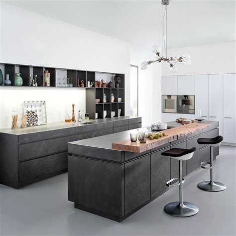 concrete kitchen designs  bring contemporary  sleek note
