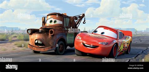 mater  tow truck lightning mcqueen cars  stock photo royalty