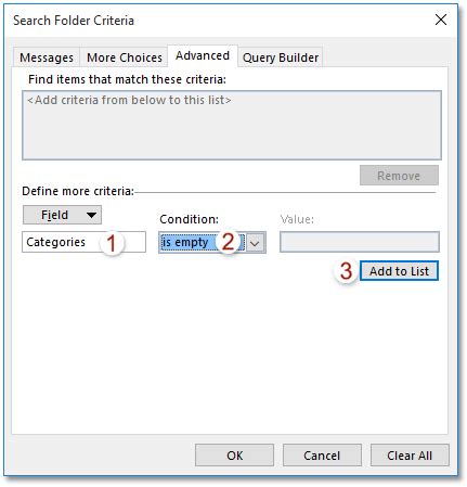 create search folder  uncategorized  twomultiple categories