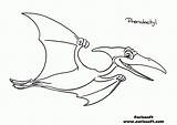 Pterodactyl Vliegende Dinosaur Pteranodon Dinosaurier Flugsaurier Tekening Malvorlage Tekenen sketch template