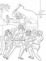 Coloring Pages Slavery Slaves Israelite Egypt Getcolorings Moses sketch template