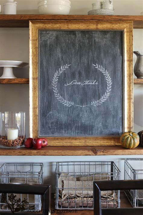 Picture Frame To Chalkboard The Wood Grain Cottage
