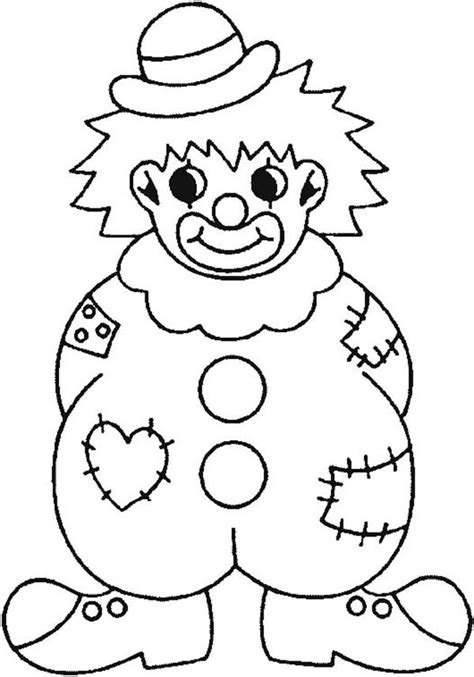 clowns coloring pages learny kids