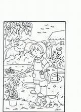 Coloring Kleurplaten Garden Pages Planten Kleurboeken sketch template