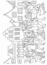 Ausmalbild Sint Maarten Laternenumzug Sankt Kleurplaten Vorbereitung sketch template