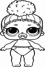 Lol Drawings Color Dolls Easy Print Doll Girls Surprise Coloring Pages Kids sketch template