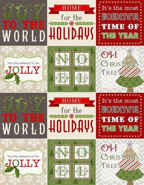 printable christmas labels   stickers part   collection