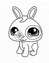 Bunny Coloring Pages Cute Face Animal Kids Lps Easter Baby Pet Shop Littlest Printable Sheets Easy Print Rabbit Bunnies Color sketch template