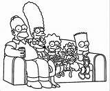 Simpsons Bart Pintar Wecoloringpage Homer Família Sentada Tudodesenhos Mandalas Erwachsene Marge Getcolorings Coloringcity sketch template