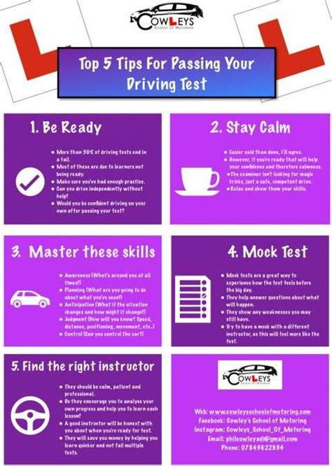 top 5 tips for passing your driving test cowley s school of motoring