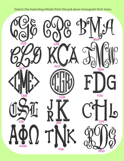 initials monogram script font images circle script monogram font