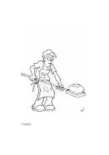 Coloring Pages Baker sketch template