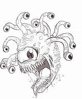 Beholder Ve Dnd Kiwi Re Oc Repaired Drawn Celebrate Tablet Graphics Little sketch template